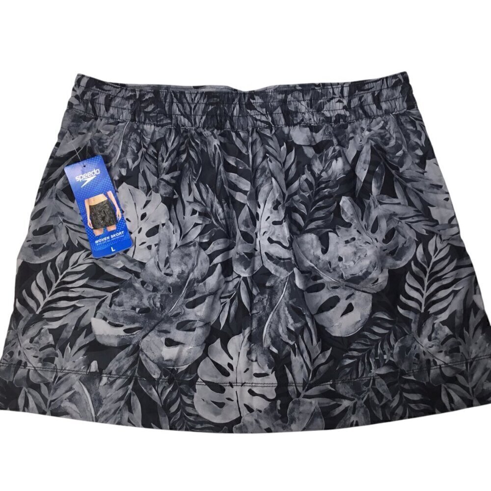 Speedo Skort NWT Size Large UPF 50 Stretch Tropical Print Tennis Golf Pickleball - Picture 2 of 7